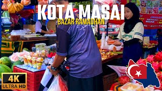 Walking Around Bazar Ramadhan Kota Masai 2025 | Malaysia Street Food & Pasar Ramadhan Vibes