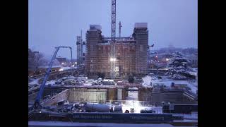 Dec 2022 Salt Lake Temple Square construction time-lapse