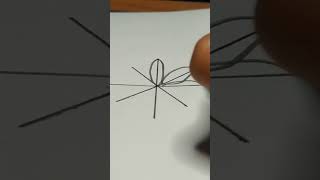 how to draw 3D flower #shorts #youtubshorts #viral #viralshorts #trending #crativeart #art #draw