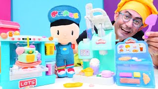 Pepee ve Şila için Play Doh oyun hamuru ile dondurma ve tatlı yapıyoruz! Eğitici video