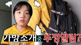 책가방 촬영중 아빠한테 뚜껑열린 이유는? (새학기 책가방소개, 신학기 가방리뷰) 학생용 백팩가방l 프휠라가방 리티에스더 PrettyEsther