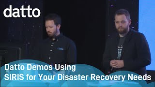 DattoCon17 | Datto Demos Using SIRIS for Your Disaster Recovery Needs