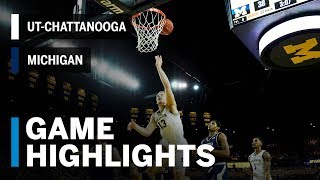 Highlights: UT-Chattanooga at Michigan | Big Ten Basketball