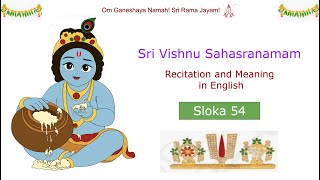 Sloka 54 Sri Vishnu Sahasranamam in English