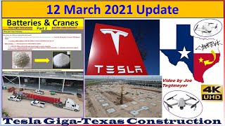 Tesla Gigafactory Texas 12 March 2021 Cyber Truck & Model Y Factory Construction Update (07:30AM)