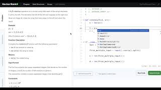 Left Rotation HackerRank (Python) in Myanmar