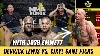Fight Picks with the PROS | Lewis vs Gane UFC 265 | with Josh Emmett