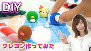 【DIY】自分で作れるクレヨン！すみっコぐらしのクレヨン作ってお絵かきしてみたら…【 こうじょうちょー  】