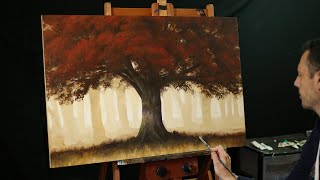 How to paint - tips and tricks - using complimentary color accents in your landscape paintings