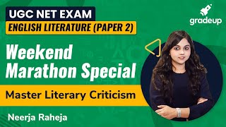 Marathon Special- Master Literary Criticism |UGC NET 2021 Exam | English Literature