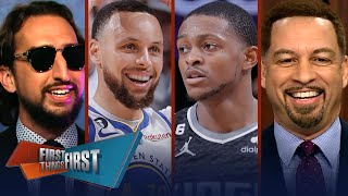 Kings defeat Steph Curry, Warriors to claim first playoff win in 17 years | NBA | FIRST THINGS FIRST