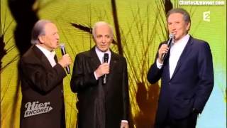 Charles Aznavour, Michel Drucker & Fred Mella - Mes jeunes années (Charles Trenet)