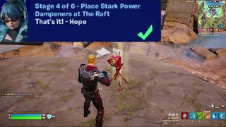 Place Stark Power Dampeners at The Raft Fortnite