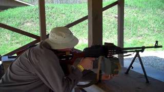 Me shooting a PKM at Matsells Park Shooting Range