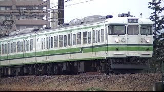 4月に廃車回送された115系新ﾆｲL11+N39編成　信越線上り424M