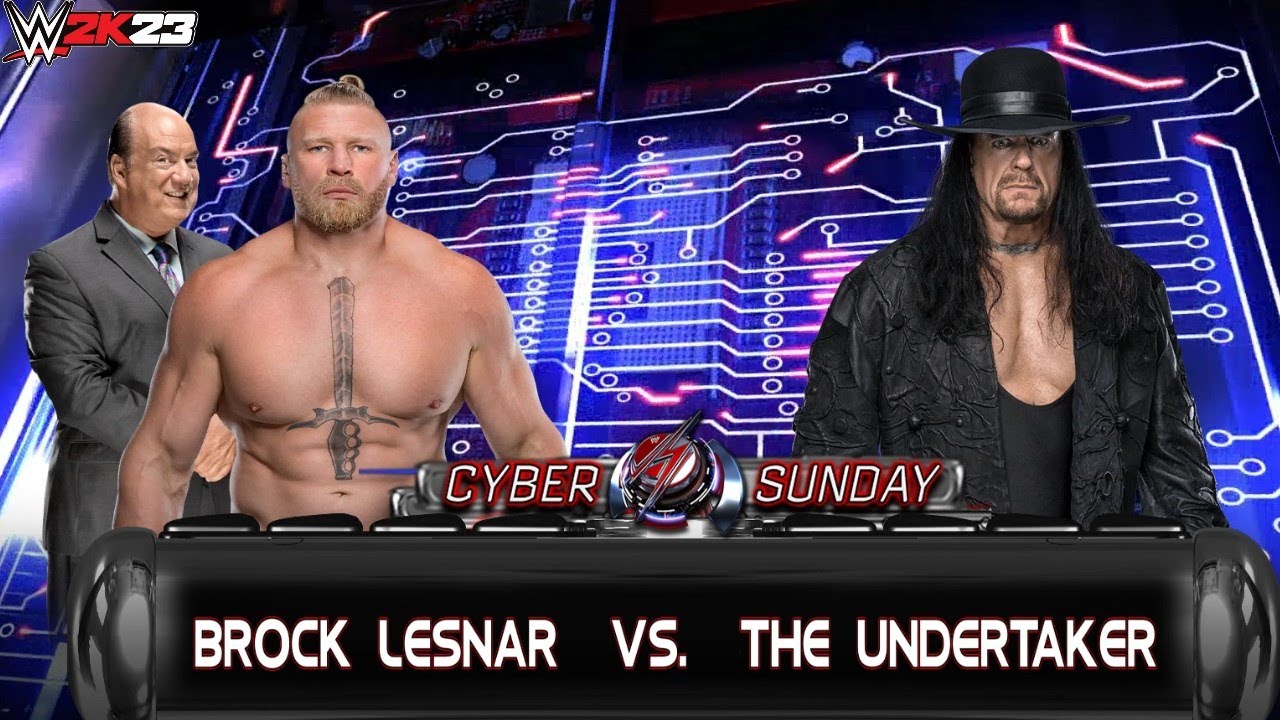 Full Match - Brock Lesnar Vs. The Undertaker: Cyber Sunday|WWE 2K23 ...