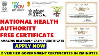 National Authority of Health Free Certificate - MY Gov | 2 Free Government Certification Online