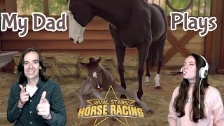 MY DAD PLAYS RIVAL STARS - Breeding and Racing! Rival Stars Horse Racing | Pinehaven