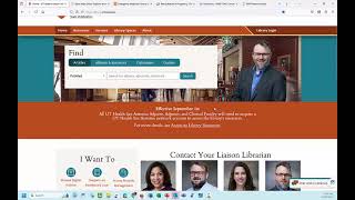 Library website overview