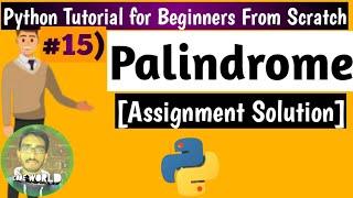 #15 program palindrome or not|Python IDE|Python Tutorial for Beginners[From Scratch]|Python Tutorial