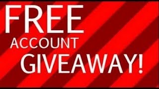 Roblox Account Giveaway 2018
