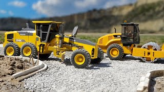 Grading A Road With An RC Motor Grader