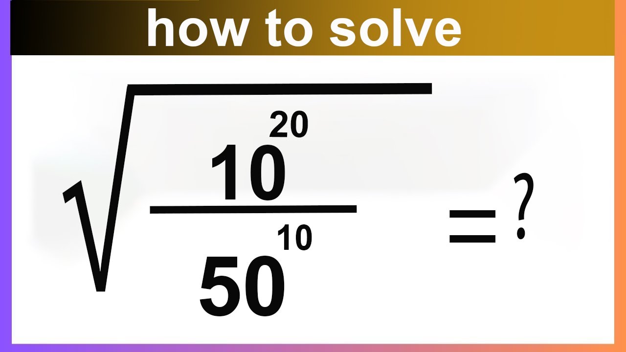 Interesting Square Root Exponent Simplification Youtube