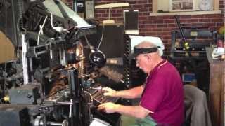 Linotype machine, Printing Press, typesetting, 1892 - 1970 CLassic Machinery