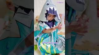 Cute Shark Famyo Kids Bath Towels | Poncho Towels for kids | Bathtobe #onlineshopping #kids