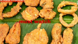 ಹೊಸ ರುಚಿಯಲ್ಲಿ 7 ರೀತಿಯ ಬಜ್ಜಿ ರೆಸಿಪಿ ಗಳು/how to make new taste of 7 types bajji recipes.