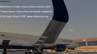 Delta Virtual Training: How to Book and File a flight plan