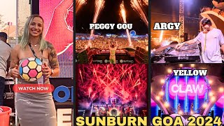 SUNBURN GOA 2024 FULL LIVE CONCERT VLOG | PEGGY GOU LIVE SUNBURN GOA 2024 | VVIP EXPERIENCE