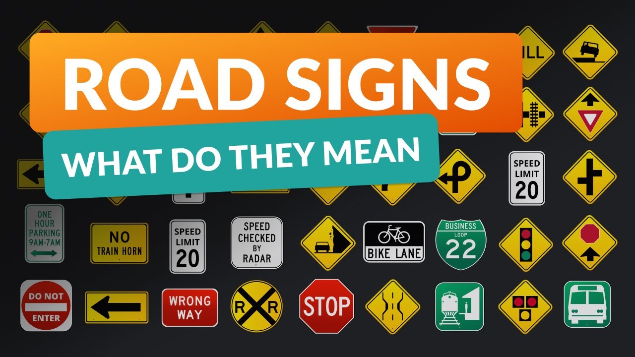 Learn Traffic Signs And Their Meanings - Driving Instructor Explains ...