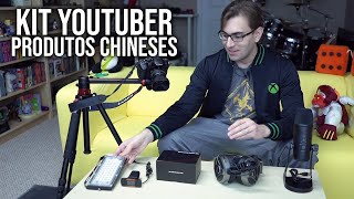 KIT YOUTUBER com Produtos da China | Microfone, Headset, Webcam, Placa de Captura e Mais!