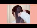 르비감성뷰티 명절헤어 끈 하나로 반묶음 스타일링 하는법 how to style a half ponytail with just one string