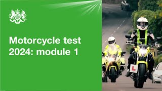 Motorcycle test 2026 - module 1: official DVSA guide