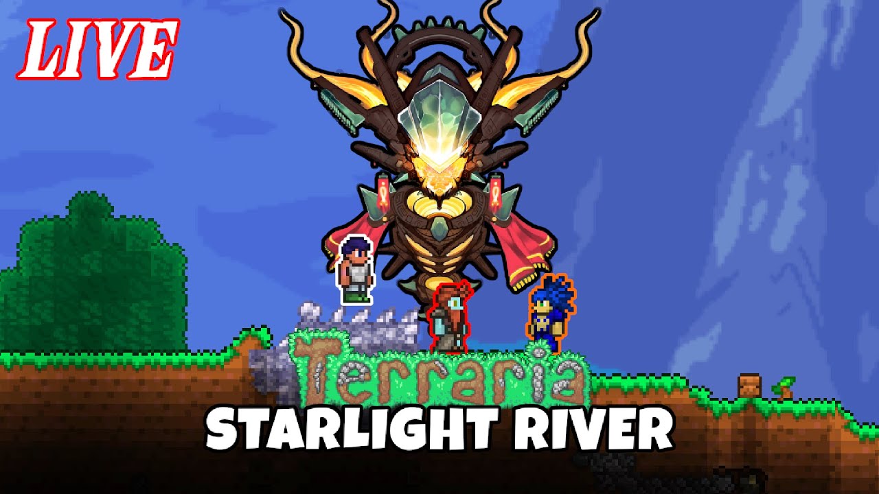 3 BOZOS TRY OUT A BRAND NEW MOD | Terraria Starlight River - YouTube