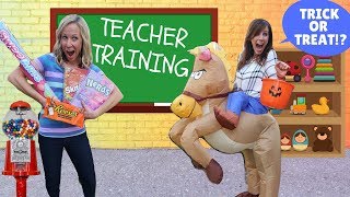 Teacher in Training at Pretend Toy School !!!