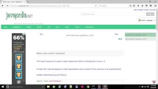 What is Java "assert" statement? - javapedia.net