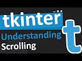 Understanding scrolling in tkinter