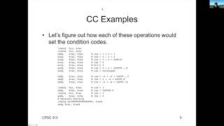 y86 ALU Operations and Condition Codes