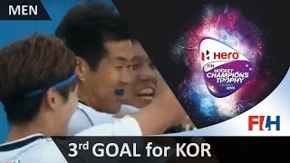 BEL 1-3 KOR Yang Jihun scores again with another dragflick and Korea are two ahead #HCT2016