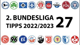 Bundesligatipps 2.Liga - 27.Spieltag - Saison 2022/2023