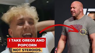 JAKE PAUL reacts to Dana White about steroids... lot of laugh (Paul Jake clash)