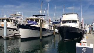 Dock walk at Trawler Fest