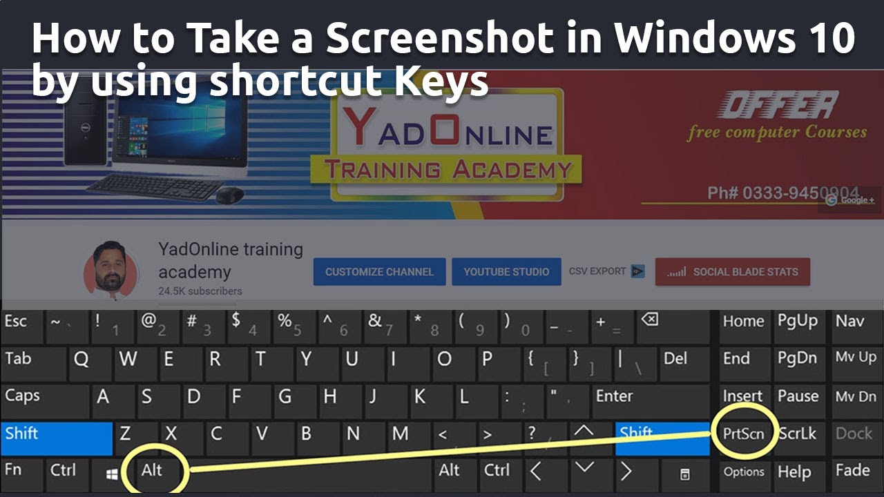 Windows 10 Display Shortcut Keys