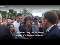 macron tells teen to call him mr president bbc news