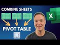 Create Excel Pivot Table from Multiple Sheets: The FASTEST Way