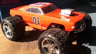 Traxxas Revo trx 2.5R General Lee with remote starting