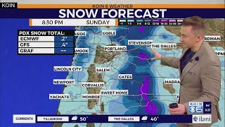 Portland's weekend snow chances explained